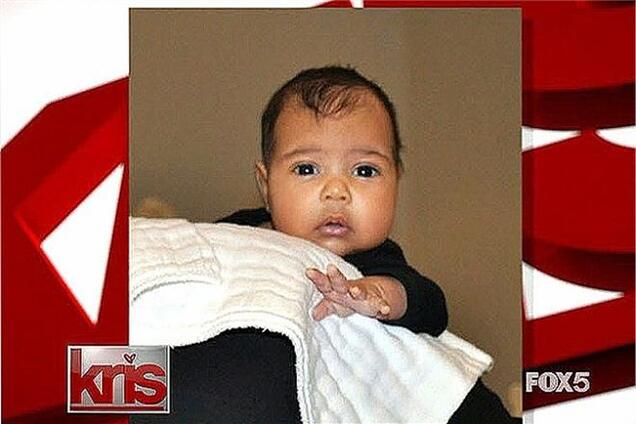 Канье Уэст и Ким Кардашян показали новорожденную дочь