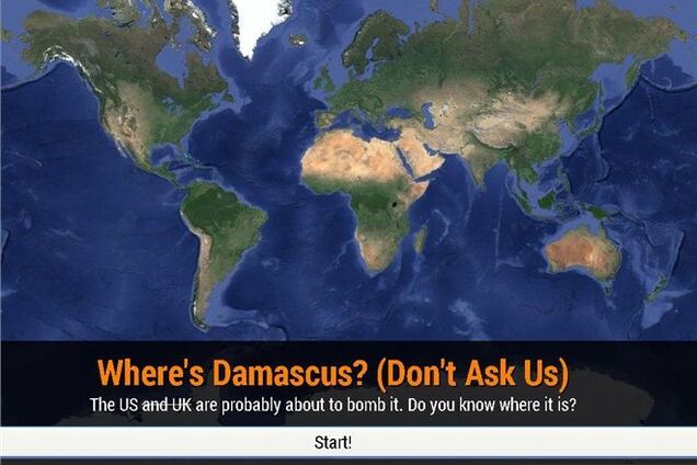 Британские парламентарии увлеклись игрой 'Найди Дамаск на карте'