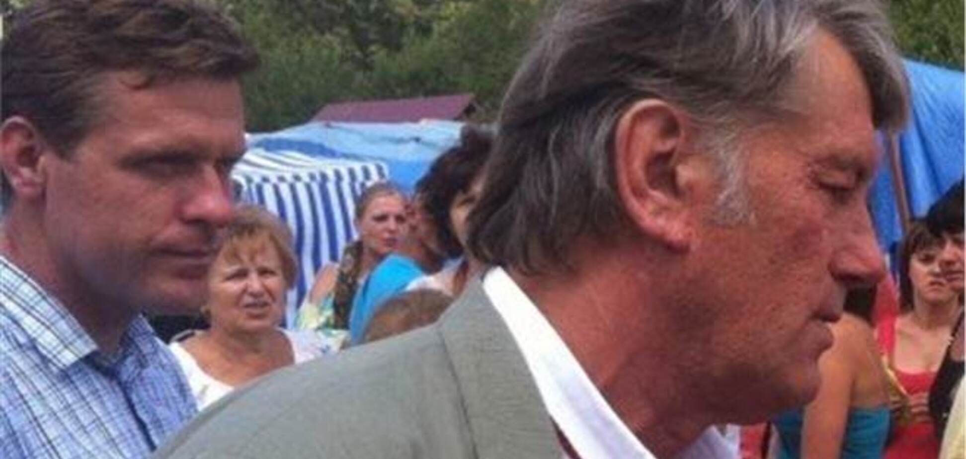 Ющенко на фестивале в Тернополе встретили криками 'ганьба'