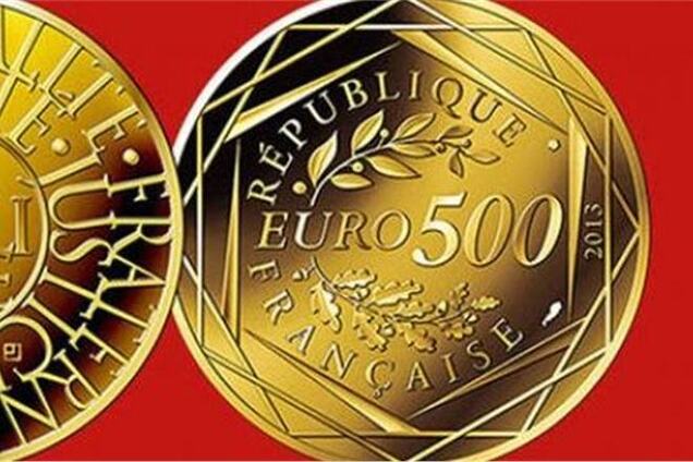 Монетный двор Парижа выпустил золотые 500 евро