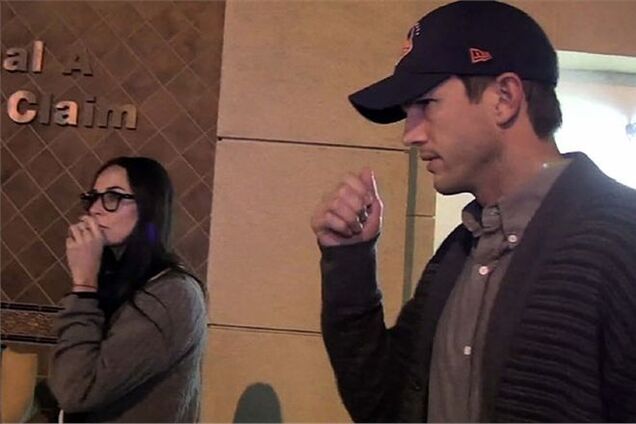 Дэми Мур и Эштон Катчер столкнулись в аэропорту