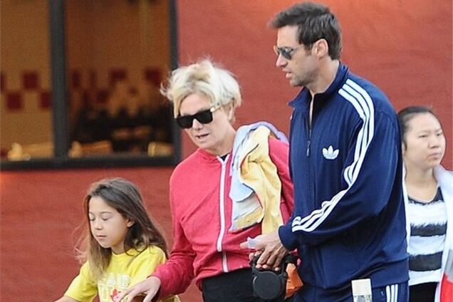 Семейство Хью Джекмана выбирает спортивки