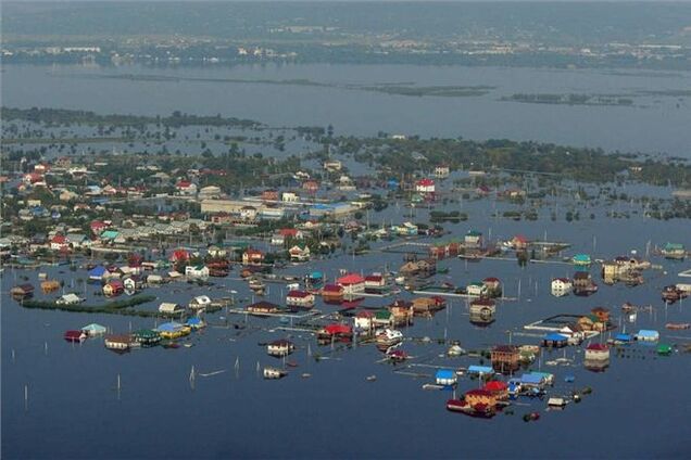 Наводнение в России: уровень воды в Амуре бьет все рекорды