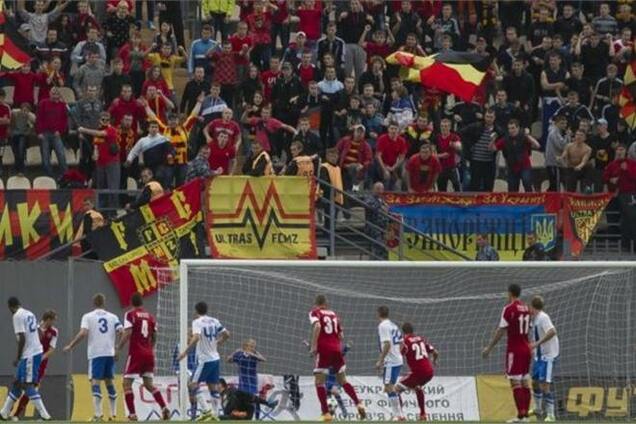 Премьер-лига Украины. 'Днепр' с трудом победил аутсайдера