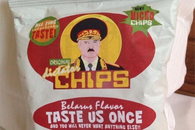В продаже появились чипсы с портретами Путина, Каддафи и Лукашенко