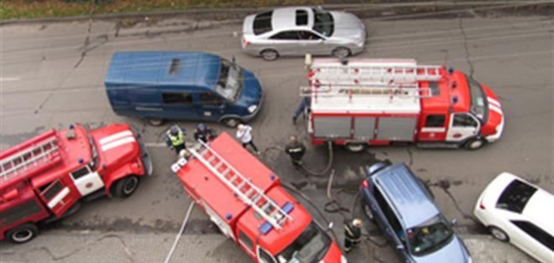 В Днепропетровске горел торговый центр