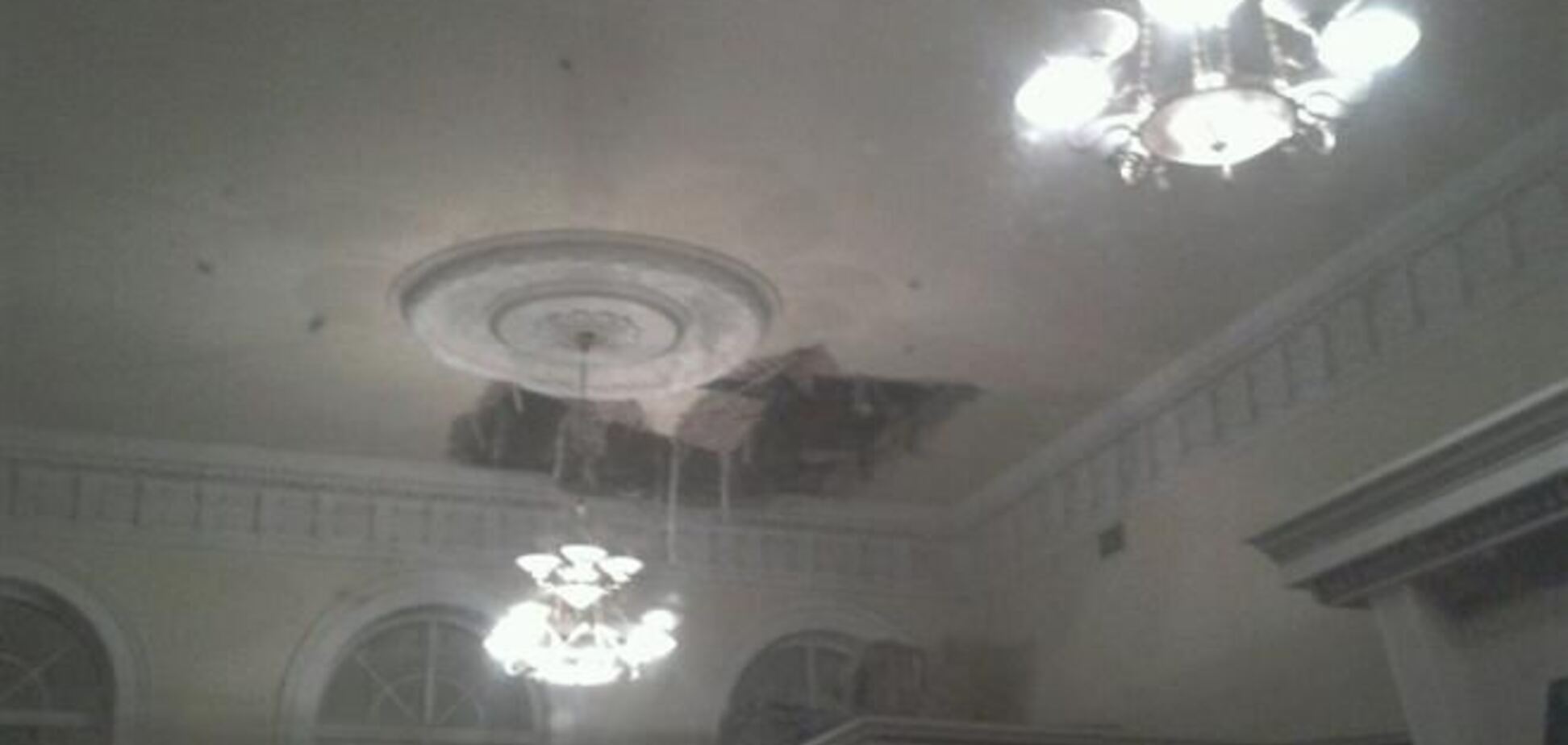 У Чернігівській області в приміщенні вокзалу звалилася стеля