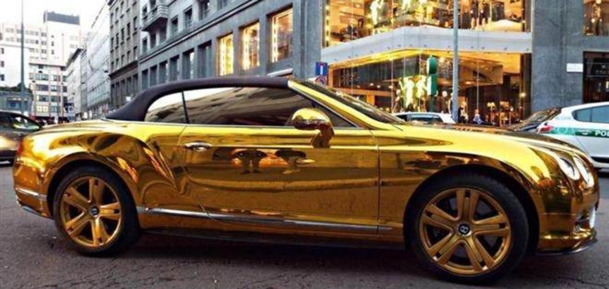 По Европе колесит золотой Bentley с донецкими номерами