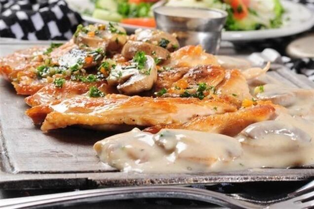 Деревенская курица по-французски