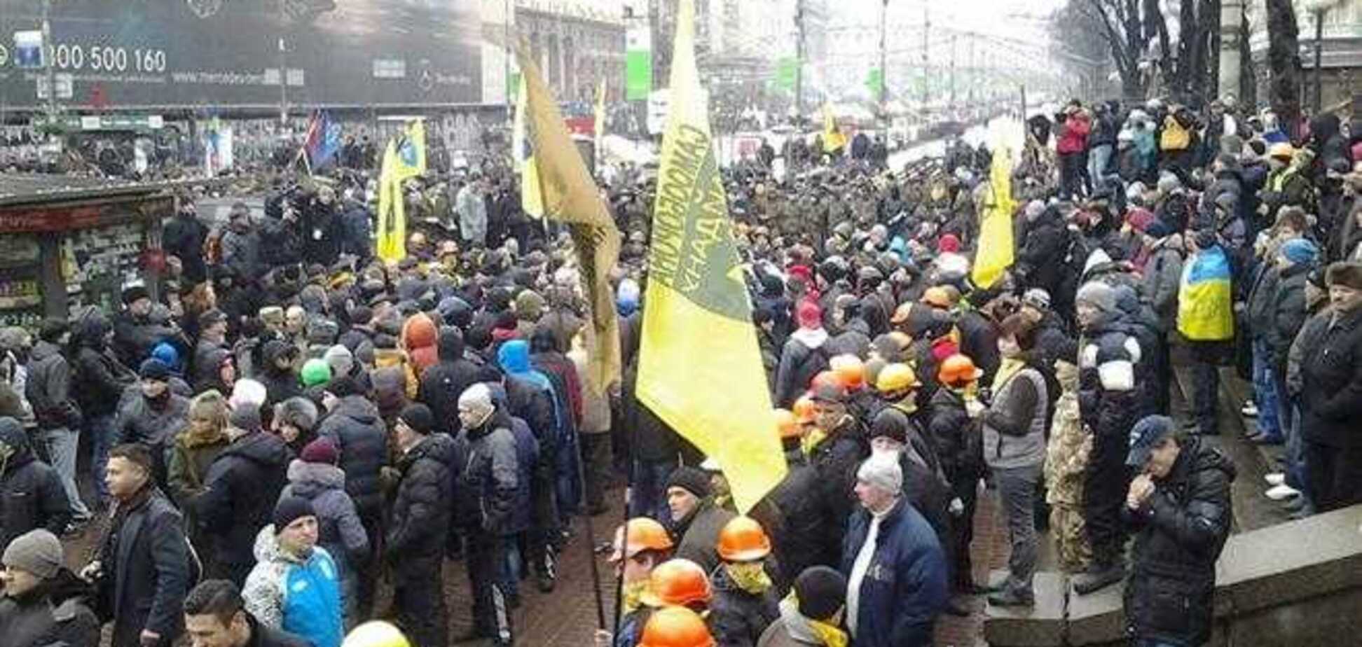 Антимайдановцы пытались устроить провокацию на Майдане