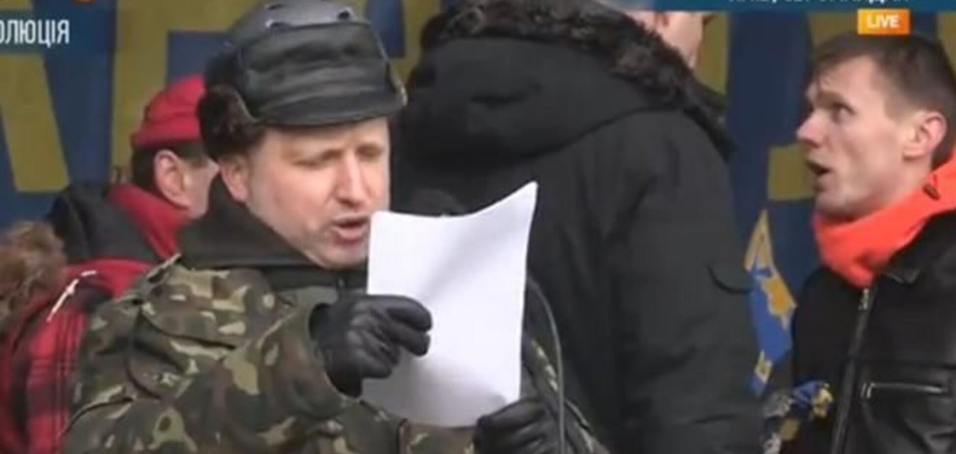 Турчинов заявил о начале организации народных демократических выборов в Киеве