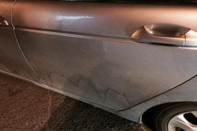 Неизвестный пытался поджечь машину сына Гриценко