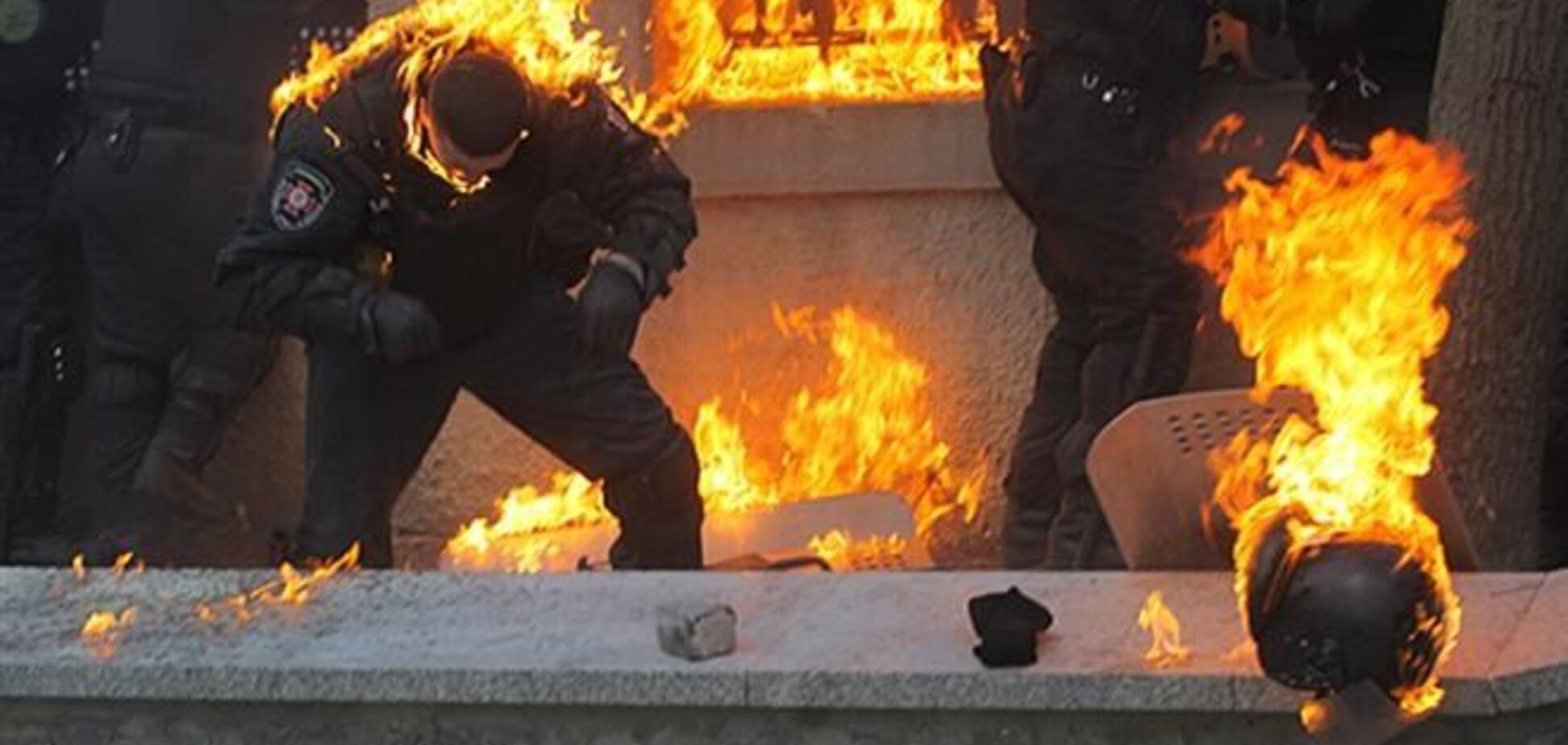 МВД выложило видео горящих беркутовцев на Грушевского 
