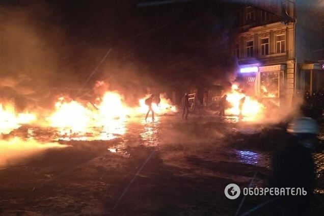 Члену партии Гриценко выбили на Грушевского глаз