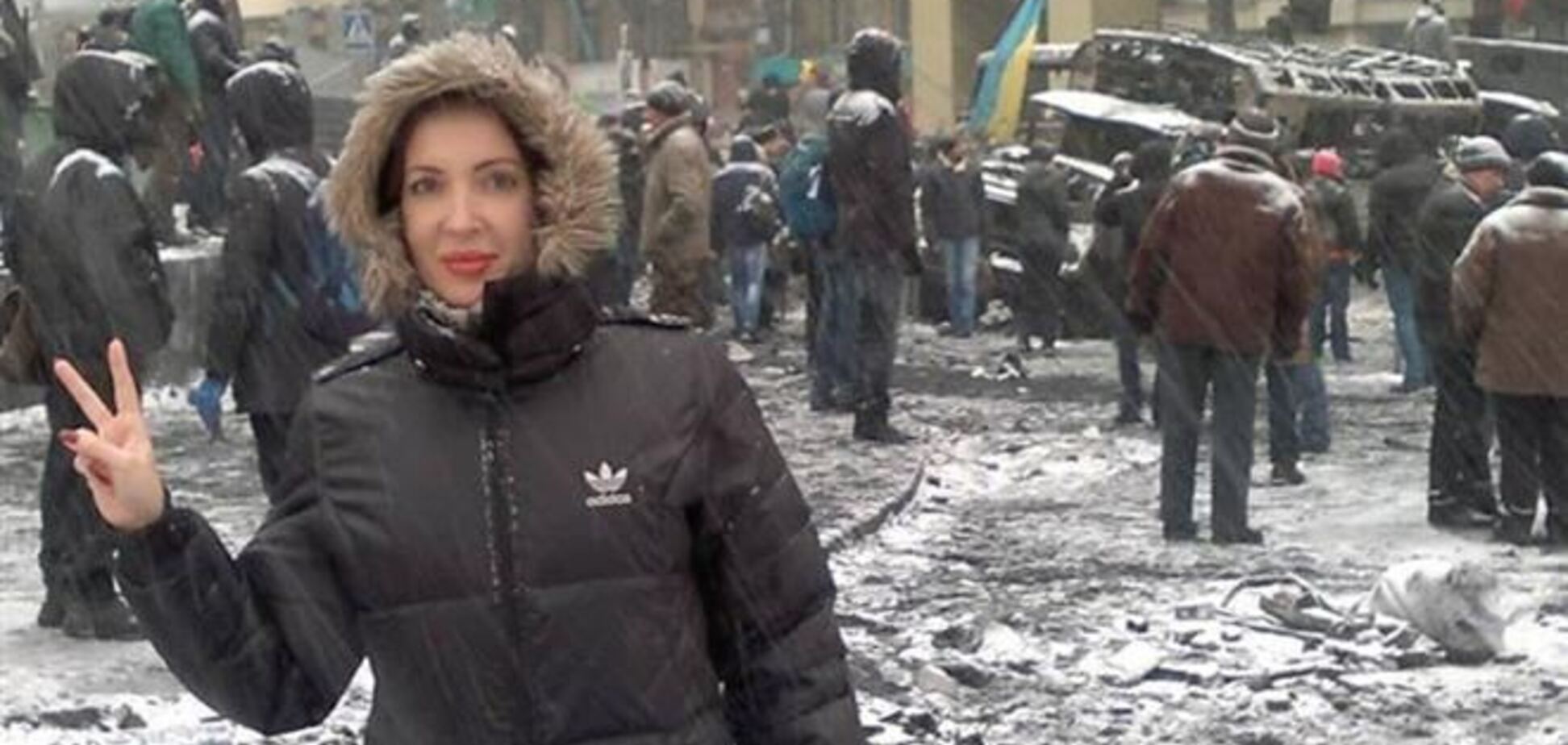 Кума Тимошенко отправилась на место боевых действий на Грушевского