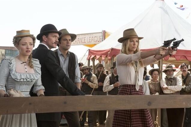 Шарлиз Терон стреляет из двух пушек сразу