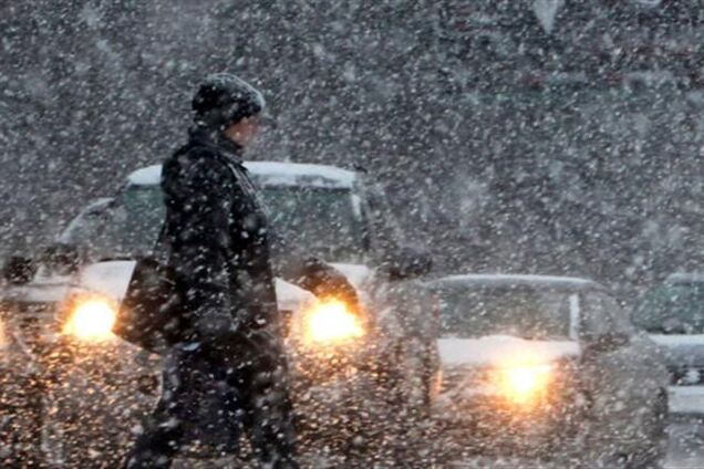 Во вторник Украину заметет снегом