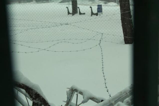 Днепропетровскую ОГА после штурма обнесли колючей проволокой