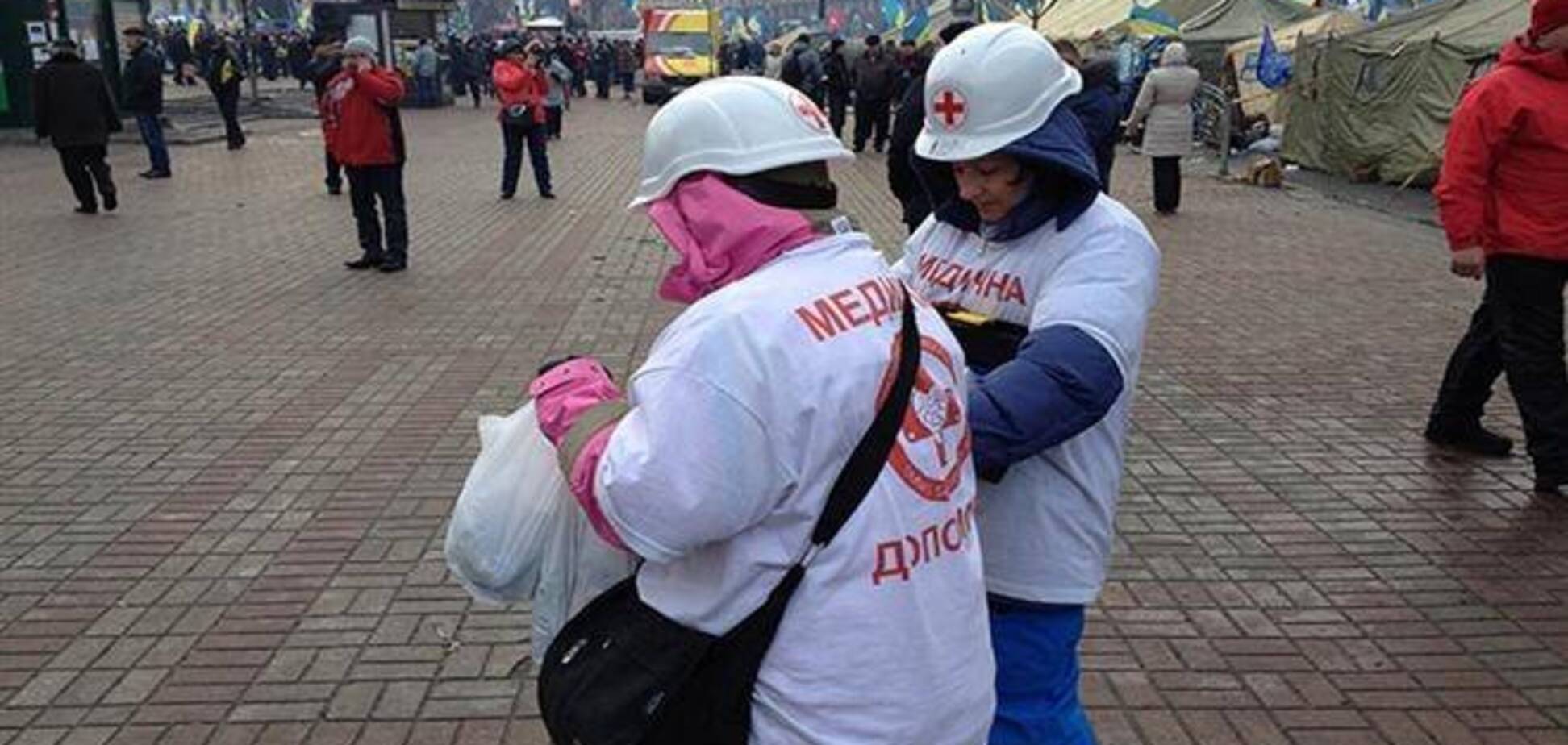 За ночь из мест массовых акций в Киеве госпитализированы 5 человек