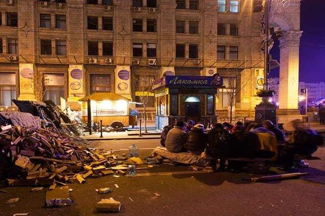 Евромайдан частично обесточен