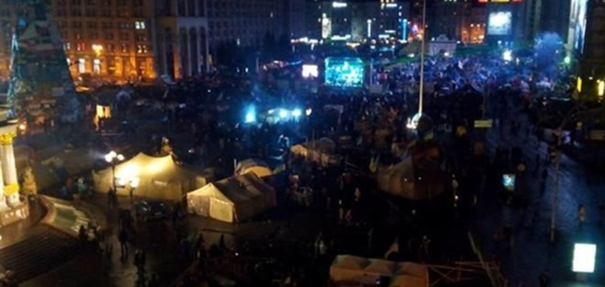 У Київміськсвітлі напівтемрява на Майдані назвали 'технічним збоєм'