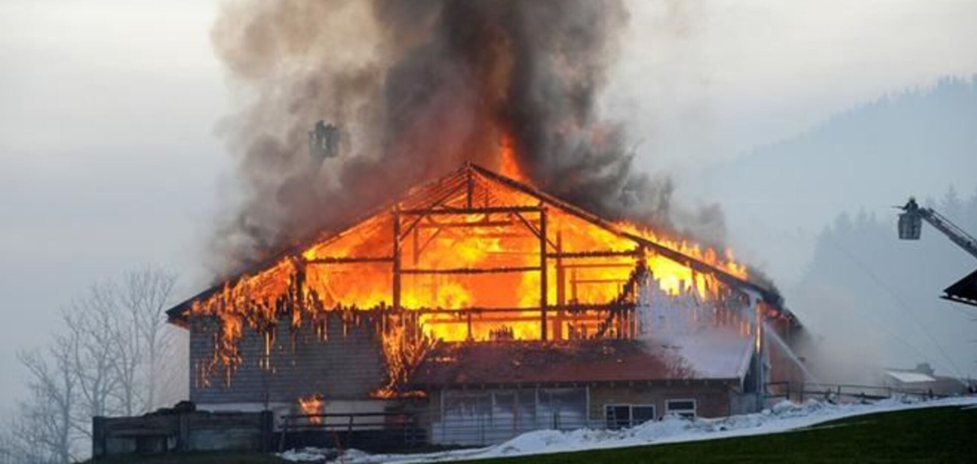 В Рупольдинге сгорел дом сборной Швеции по биатлону