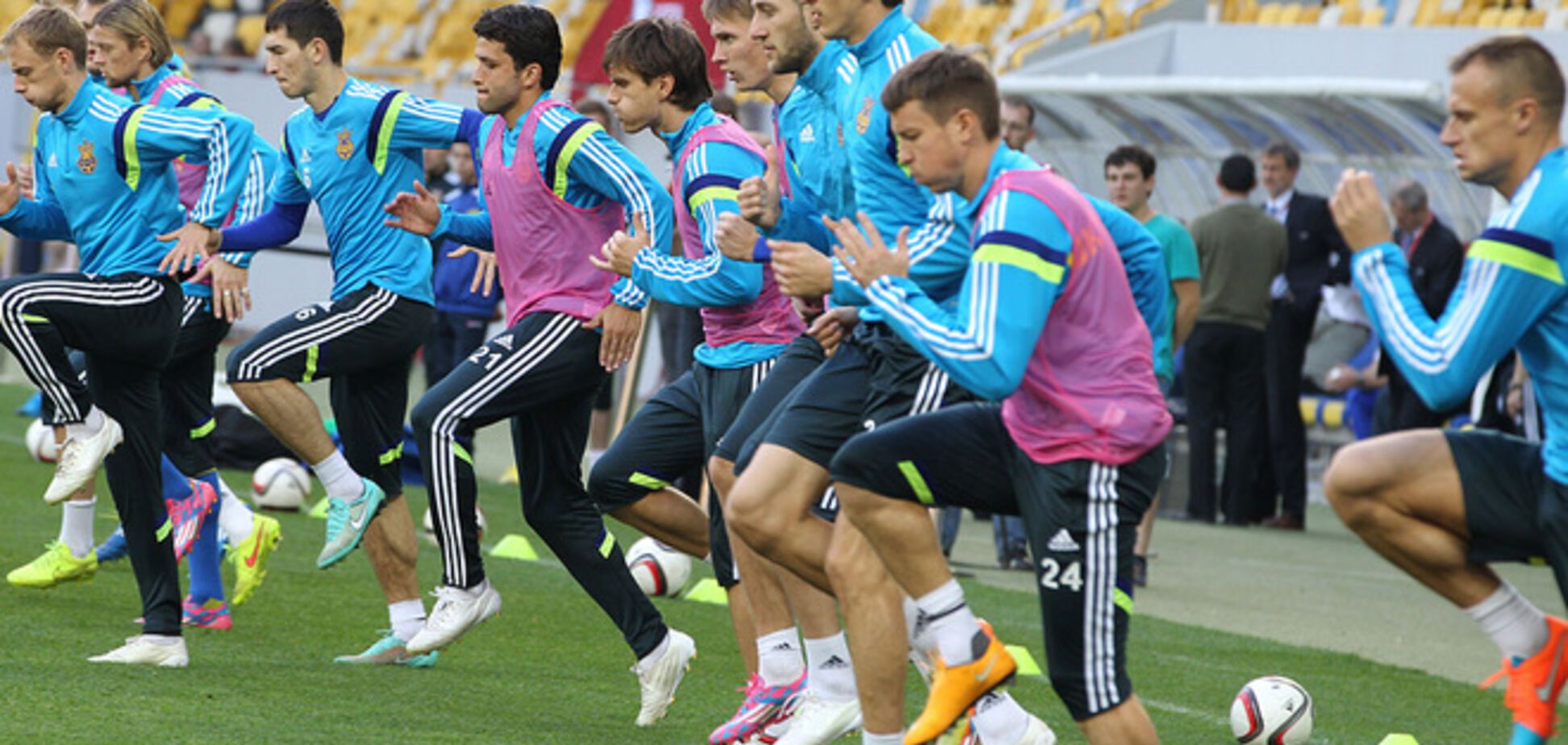 Сборная Украины показала свою готовность к матчу