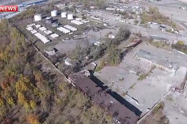 Российские СМИ сняли на видео развалины донецкого аэропорта