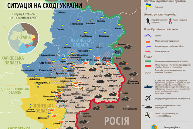 Россия наращивает военную группировку под Мариуполем: карта АТО