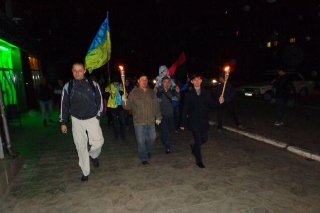 В освобожденных городах Донетчины также прошли 'Марши героев'