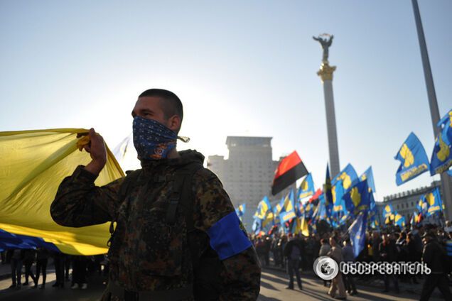 'Свобода' задержала членов 'Братства' Корчинского, которые бросали шашки перед Радой