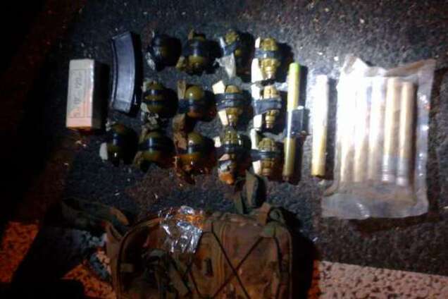 Под Киевом задержали автомобиль с гранатами