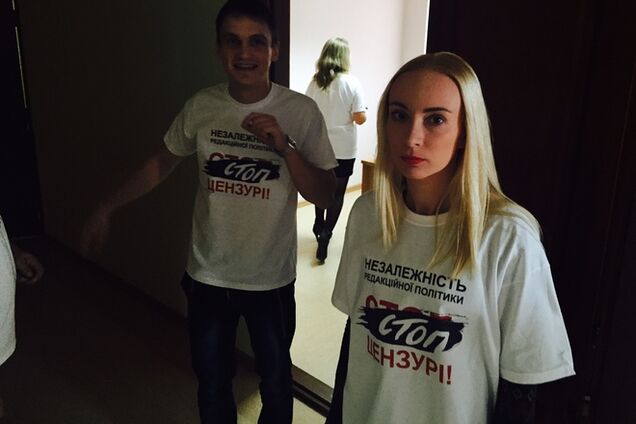 Журналисты кременчугского телеканала отключили эфирное вещание