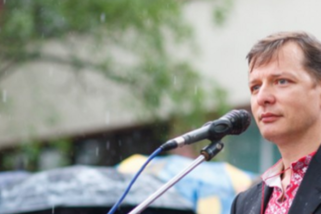 В Ивано-Франковске Ляшко закидали яйцами, а он раструбил, что стреляли