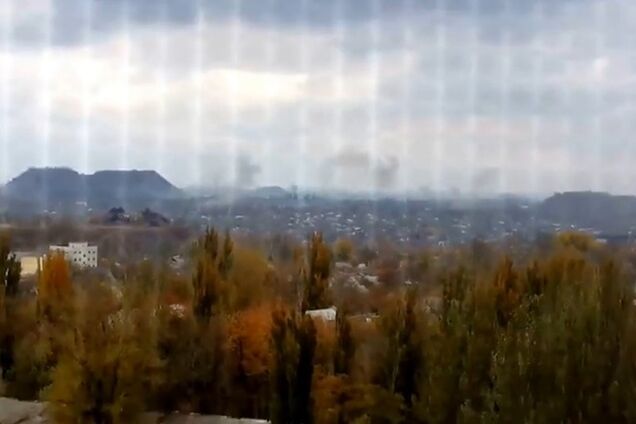 Появилось видео обстрелов террористами Донецка из 'Градов'