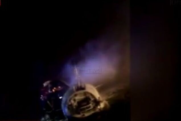 Опубликовано видео с места аварии самолета в аэропорту 'Внуково'