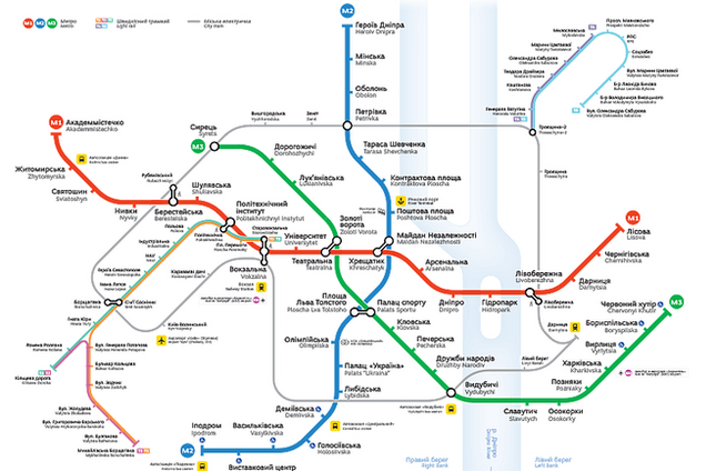Киевляне раскритиковали новую схему метро