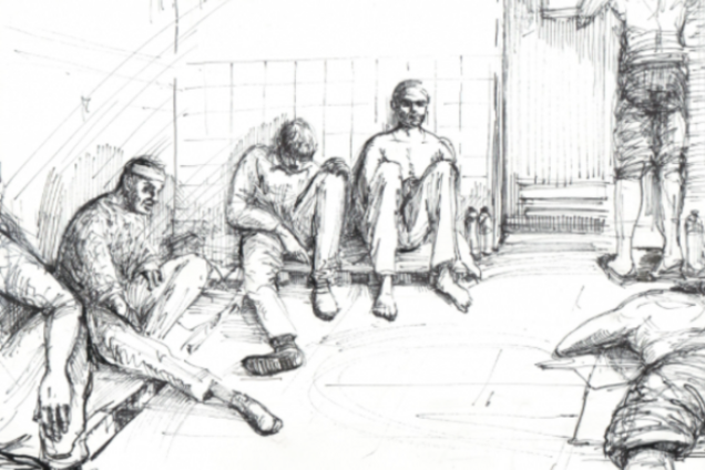Освобожденный из плена художник нарисовал пытки боевиков