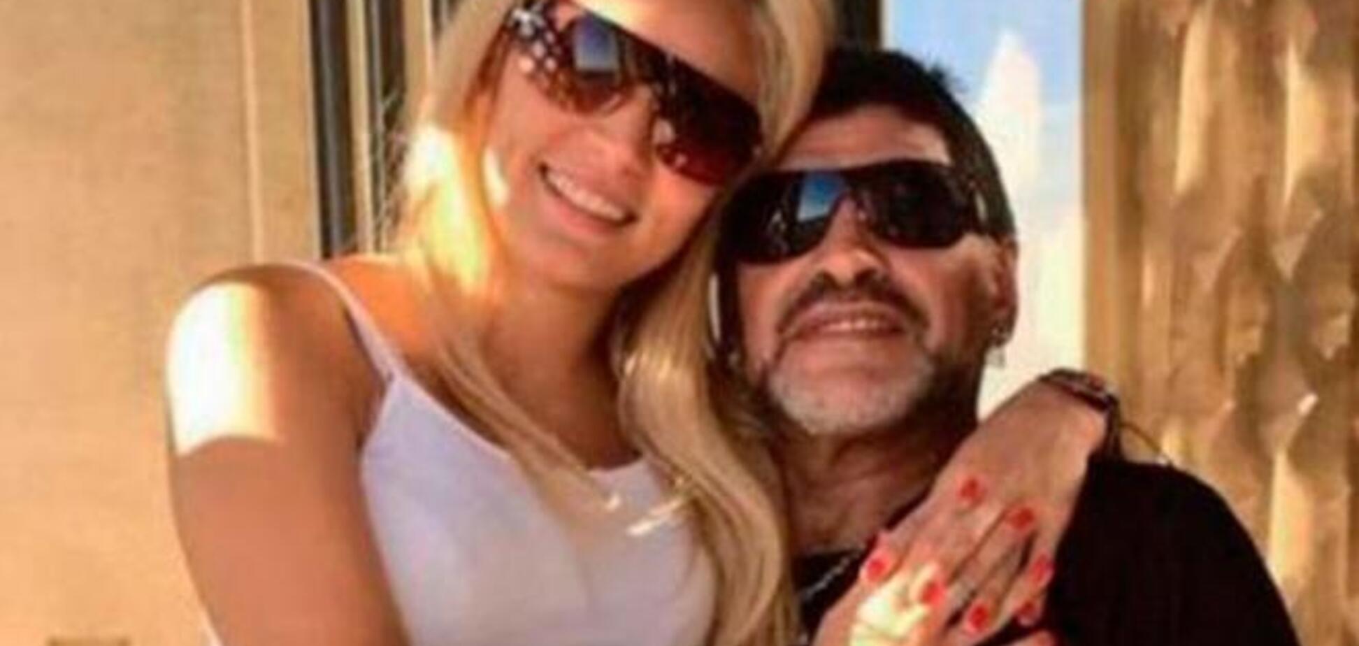 Пьяный Марадона избил подругу: видео скандала