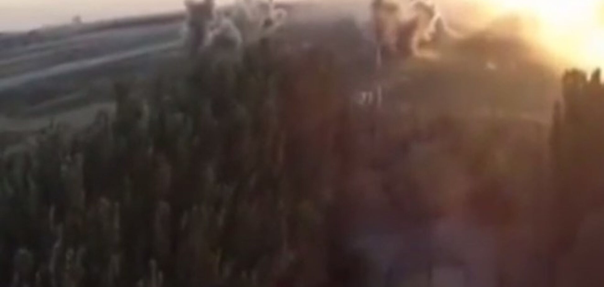 Опубліковано відео бою в аеропорту Донецька, зняте з 'безпілотника' терористів