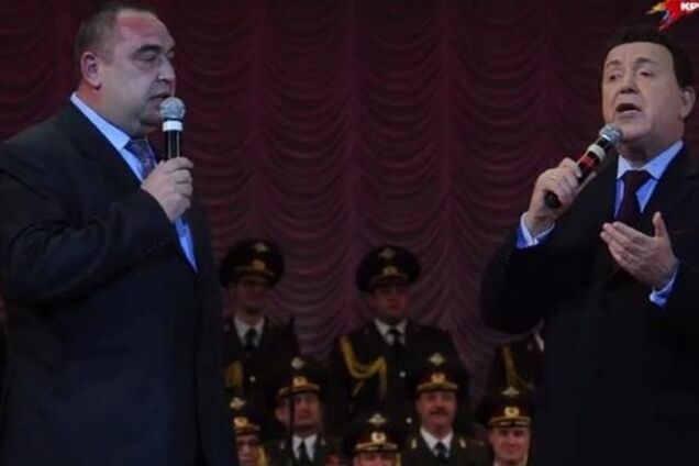 Кобзон спел 'Надежду' с 'премьером ЛНР' в Луганске