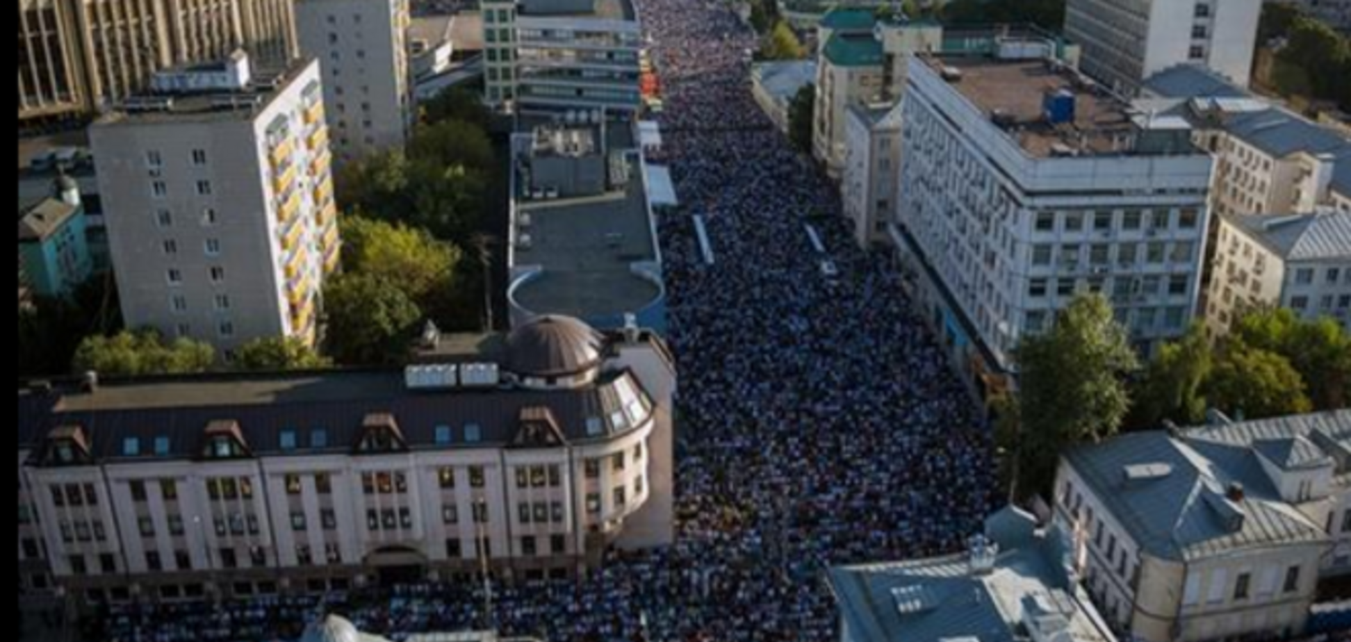 Столица 'русского мира' обездвижена: мусульмане празднуют Курбан-байрам