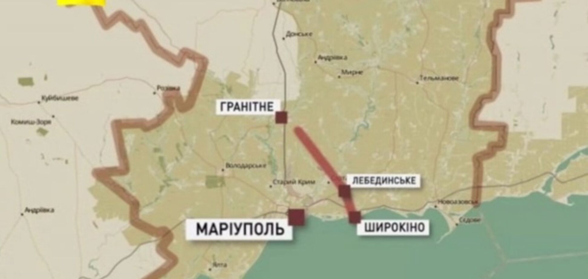 В Мариуполе показали, как может выглядеть буферная зона на Донбассе: опубликована карта