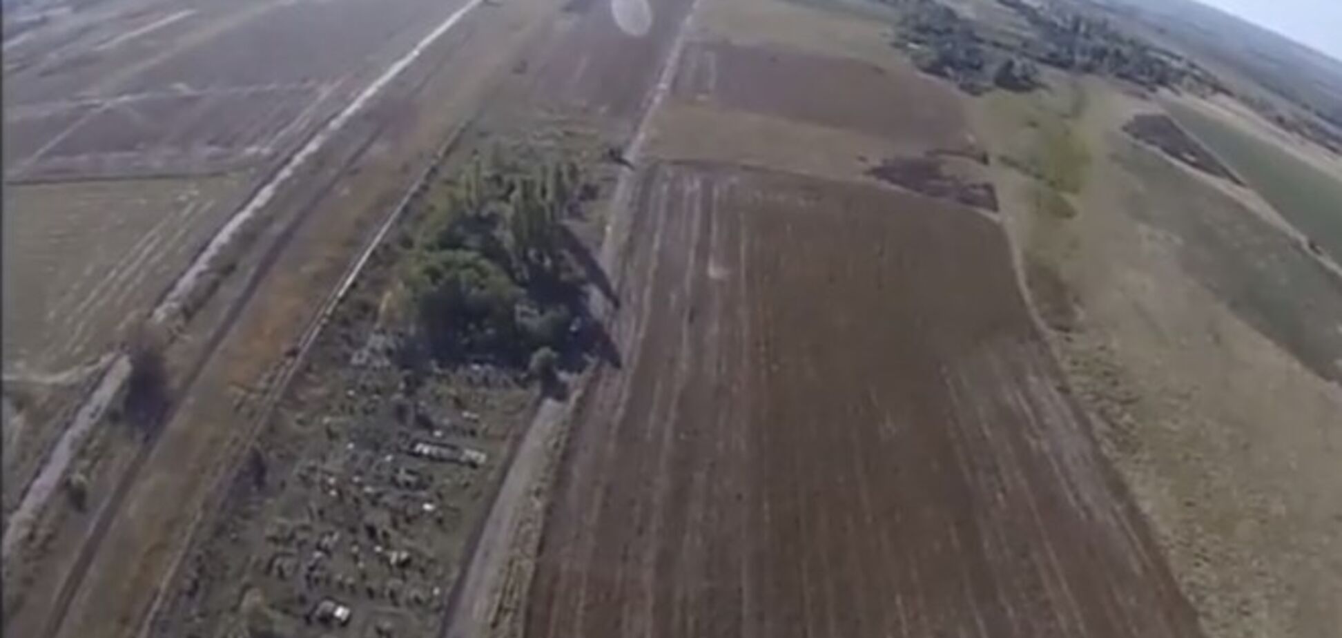Силовики опубликовали видео с украинского беспилотника, снятое в зоне АТО
