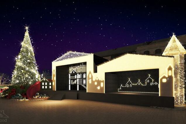 Киевлянам представили несколько вариантов новогодней елки