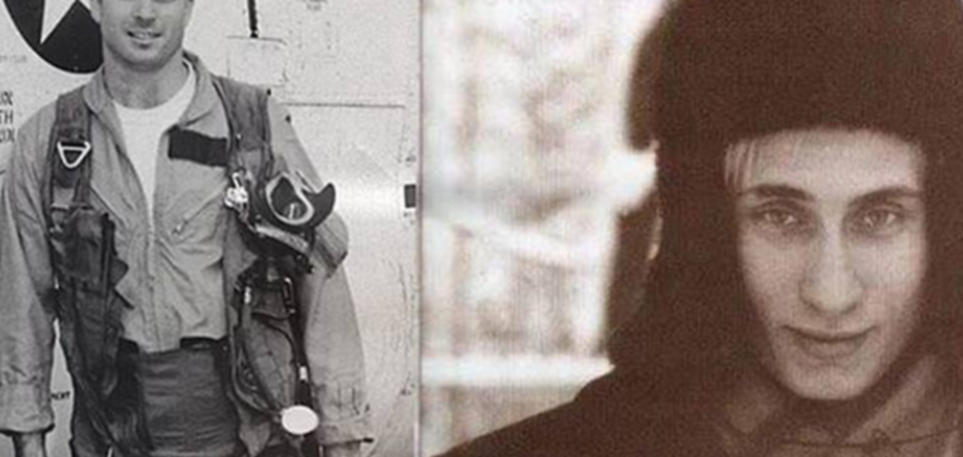 В сети сравнили фотографии молодости КГБ-шника Путина и летчика Маккейна