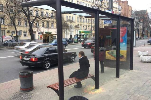 Киевляне раскритиковали стеклянные 'европейские остановки'