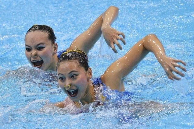 Смешные стоп-кадры синхронного плаванья