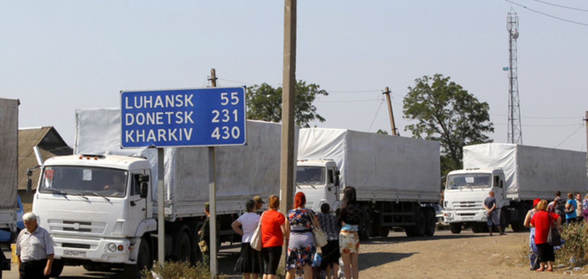 Российский 'гумконвой' разгрузился в Макеевке