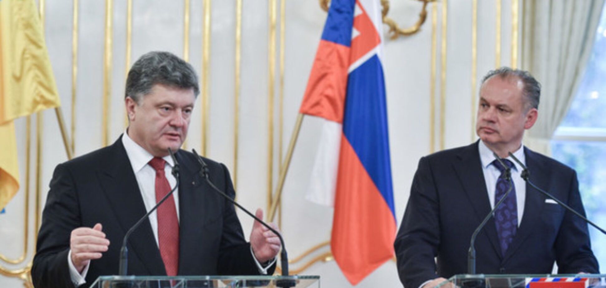 Гарантии реверса газа и совместный контроль границы: итоги встречи Порошенко с президентом Словакии